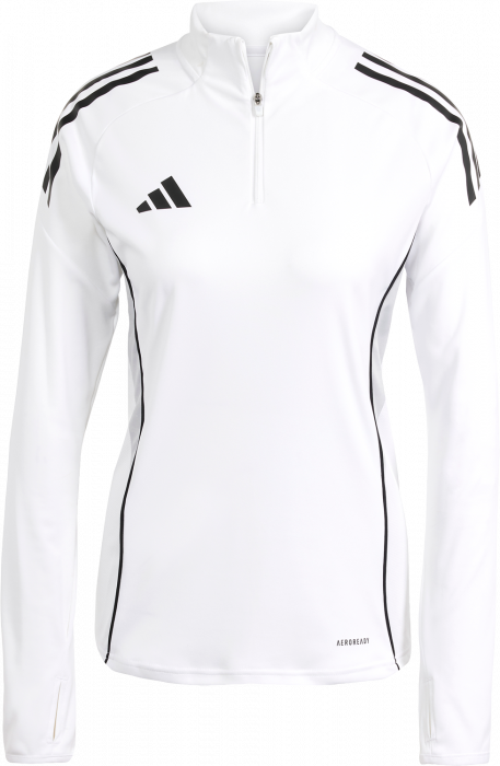 Adidas - Tiro 25 Competition Træningsjakke M Halv Zip Dame - Hvid